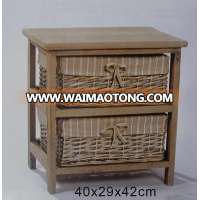 Best-selling wholesale price old style retro wicker storage cabinet