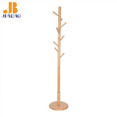 European minimalist solid wood base tree branch modeling coat and hat rack coat rack