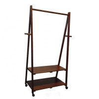 Walnut Wooden Clothes Dryer Rack for Home