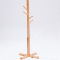 High Grade Free Standing American style Wooden Tree Coat Rack Stand For Living Room