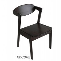 Black antique comfortable outdoor or kitchen wooden dining chair