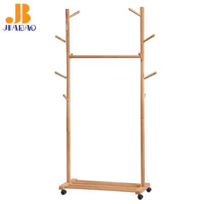 Natual color wooden Stand Hanger