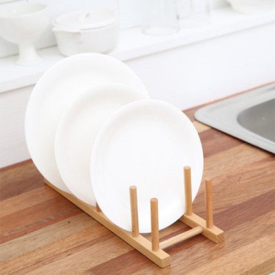 Solid wood kitchen bowl dish rack, display cup hanger