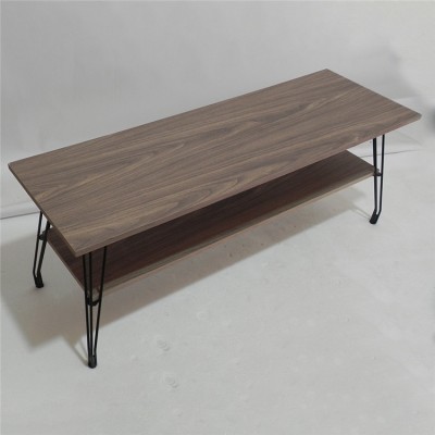 Living room 120cm double layer coffee simple style long table