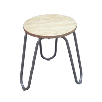 Furniture Living Room Step Stool Round Stool Chairs Stainless Steel Leg Bar Stool