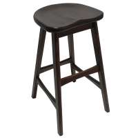 High quality dark brown bar stool high foot wooden chair