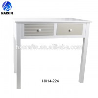 white wood desk